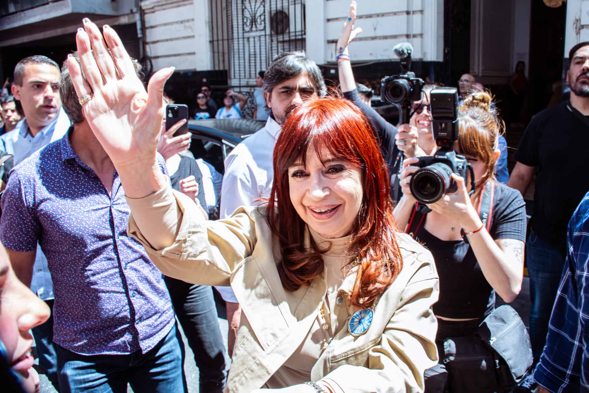 Ex Presidenta Cristina Fernández de Kirchner en el Instituto Patria, noviembre 2024